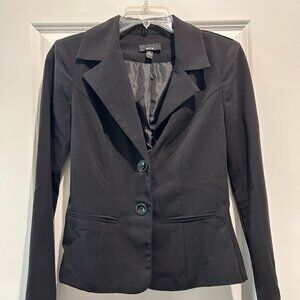 BCX Women's Black Blazer Long Sleeve Size Small